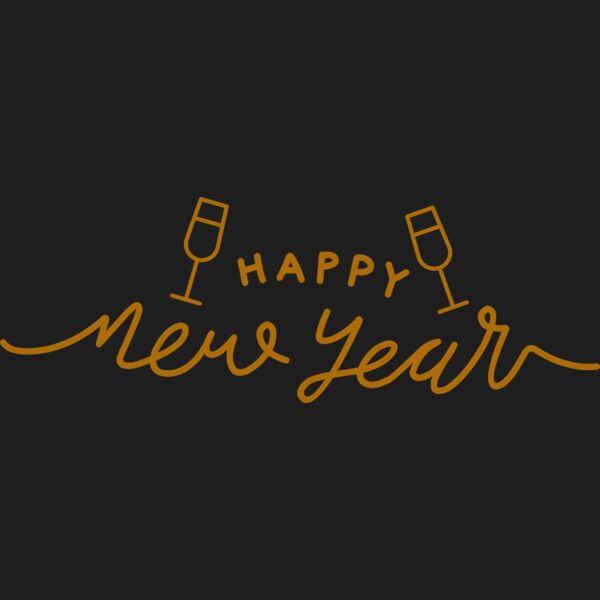 New Year and Wine Glass Thumbnail