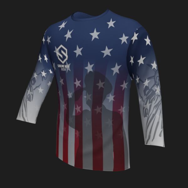 Performance Shirt - PAT-Red, White and Blue Thumbnail