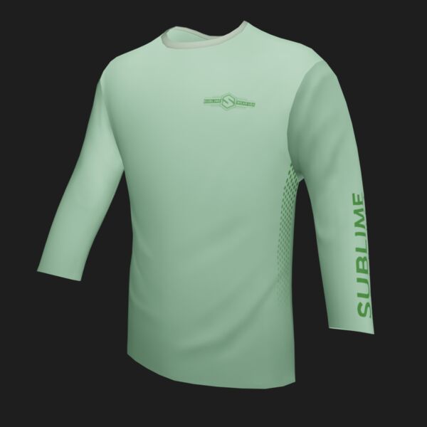 Performance Long Sleeve Shirt - On The Water - Mint Green Thumbnail