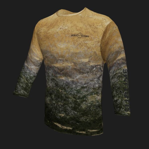 Performance Long Sleeve Shirt - Colored Scales - Tan/Gray/OD Green Thumbnail