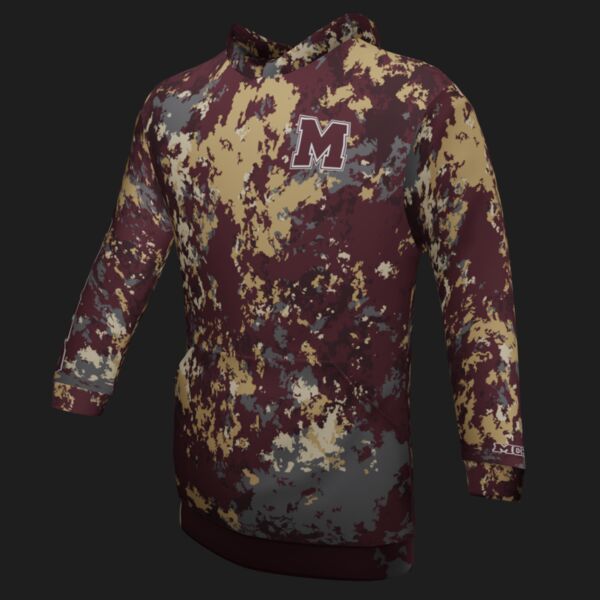 MCHS Spirit Wear - Classic Hoodie - Maroon Shield Camo Thumbnail