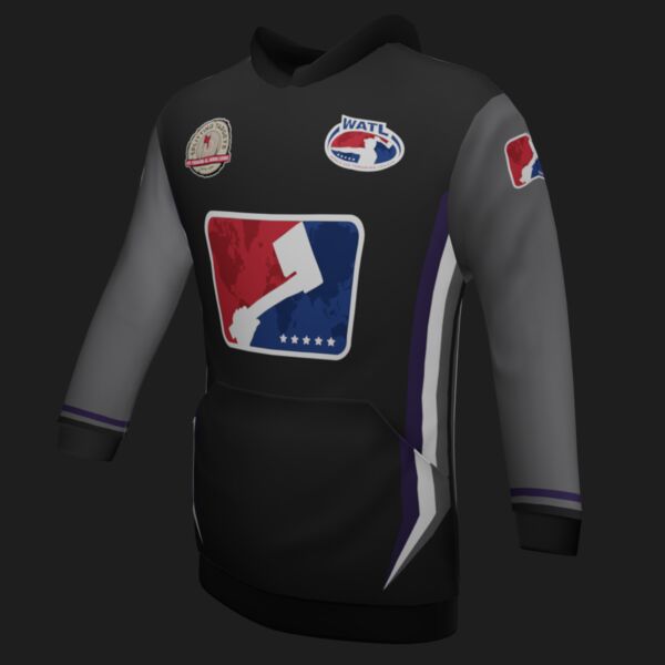 World Axe Throwing League - Splitting Targets Classic Hoodie - Style 4 Thumbnail