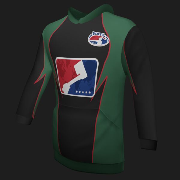 World Axe Throwing League - Pee-Pa's Garage Craft Brewery - Classic Hoodie - Style 2 Thumbnail