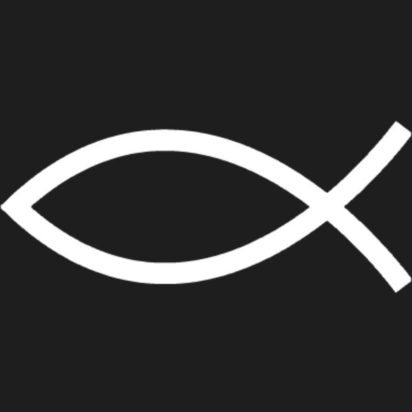 Jesus Fish White Thumbnail